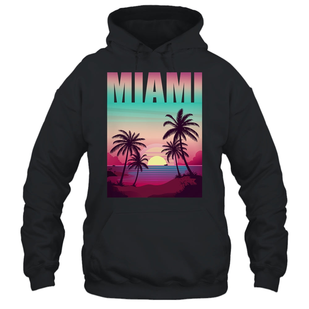 Miami Beach Souvenir Urban City By Night Florida USA US Shirt & Tank Top | teecentury