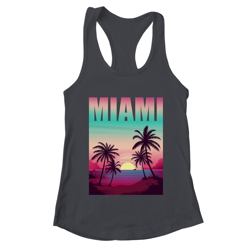 Miami Beach Souvenir Urban City By Night Florida USA US Shirt & Tank Top | teecentury