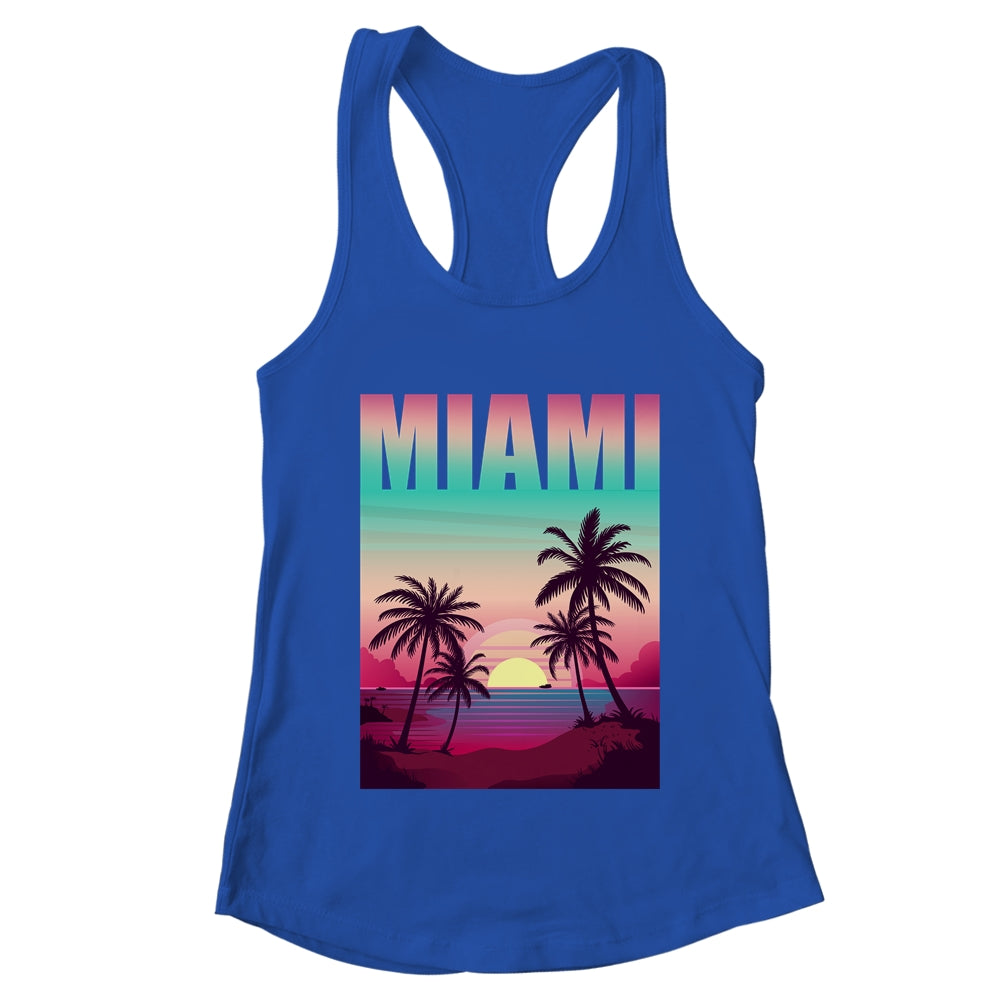 Miami Beach Souvenir Urban City By Night Florida USA US Shirt & Tank Top | teecentury