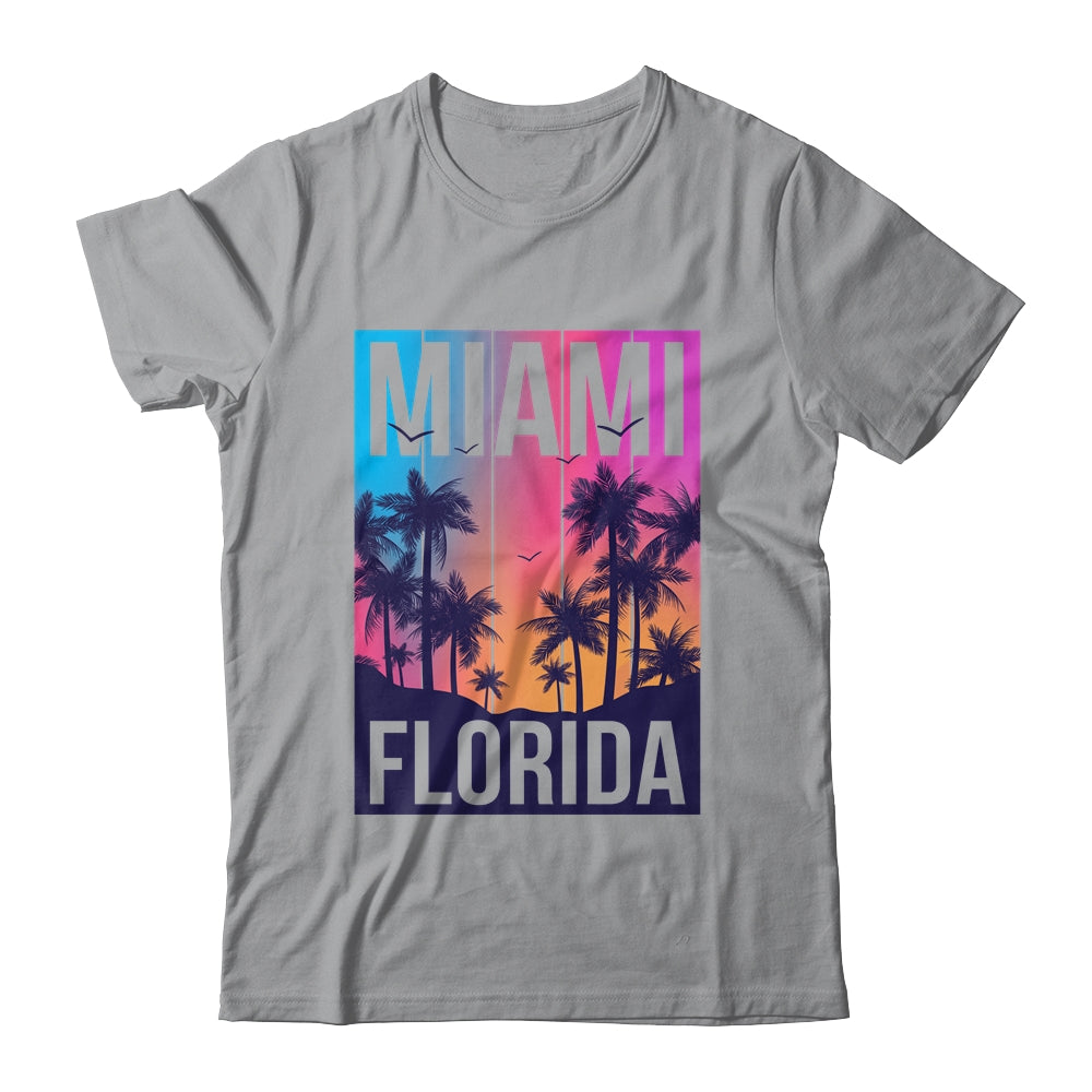 Miami Florida Sunset I Love Miami Beach Souvenir Shirt & Tank Top | teecentury