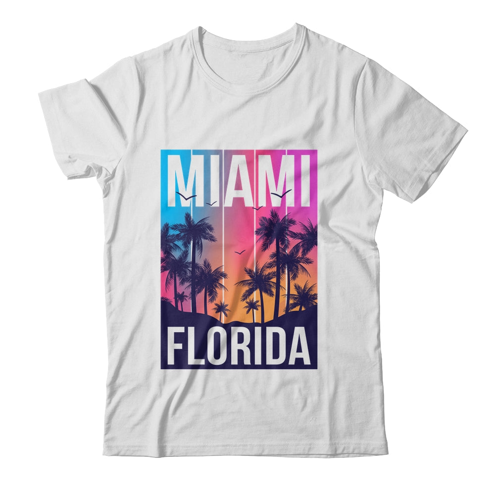 Miami Florida Sunset I Love Miami Beach Souvenir Shirt & Tank Top | teecentury