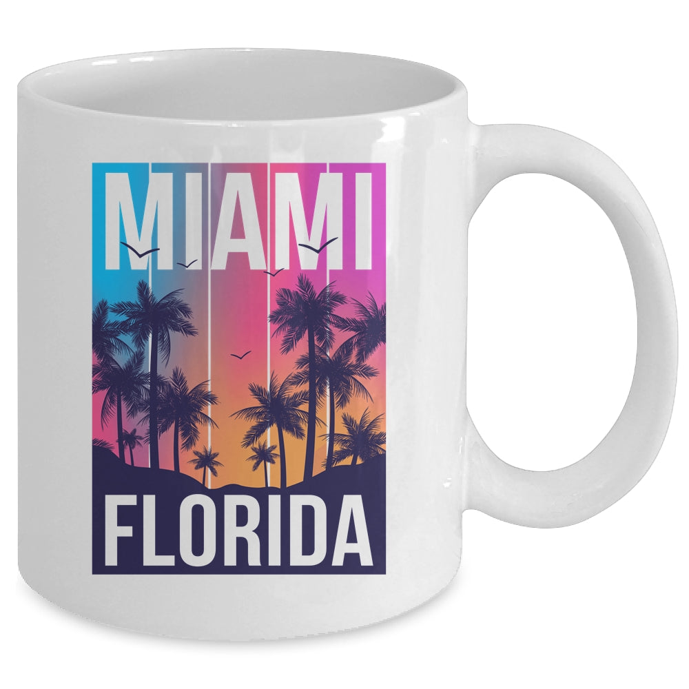 Miami Florida Sunset I Love Miami Beach Souvenir Mug | teecentury