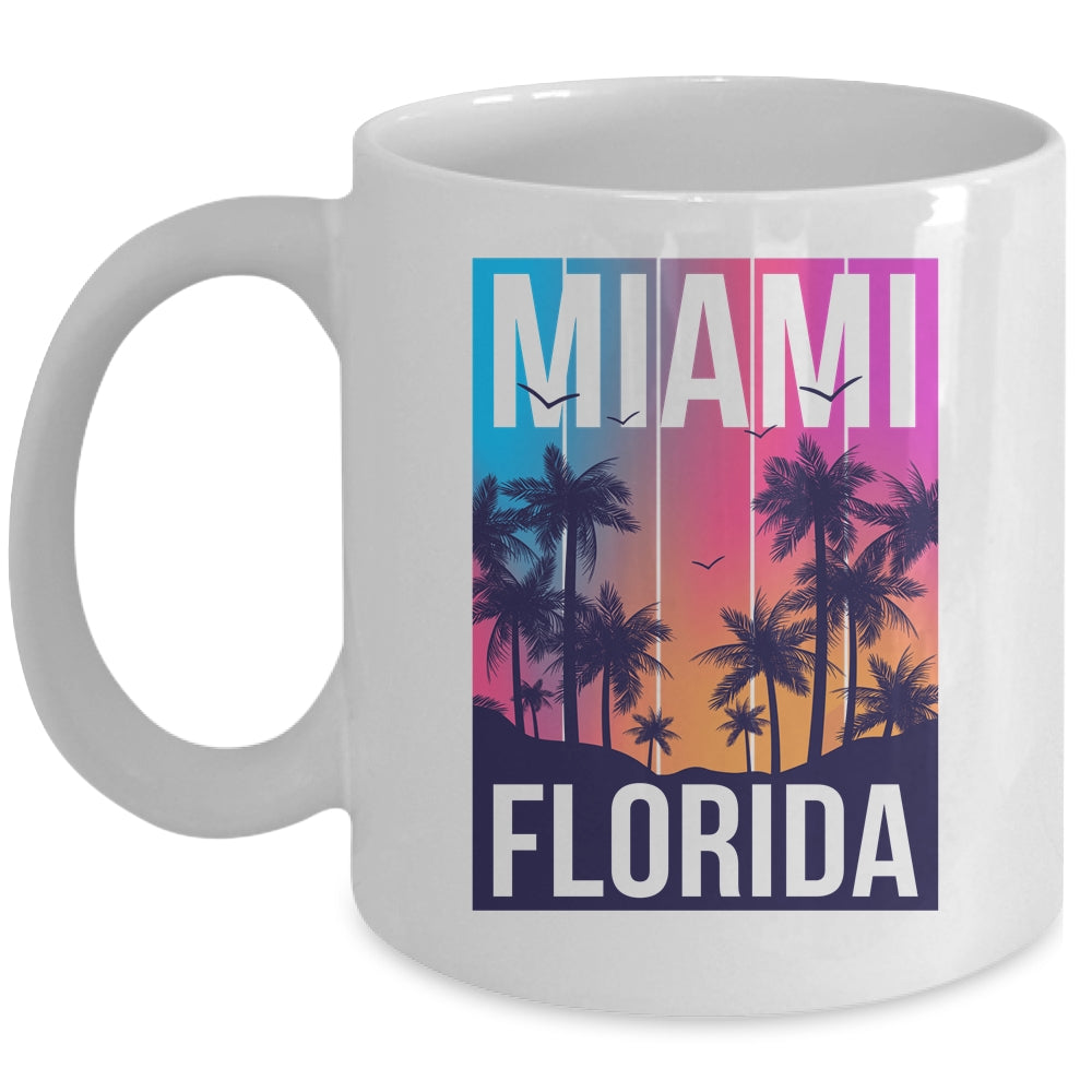 Miami Florida Sunset I Love Miami Beach Souvenir Mug | teecentury