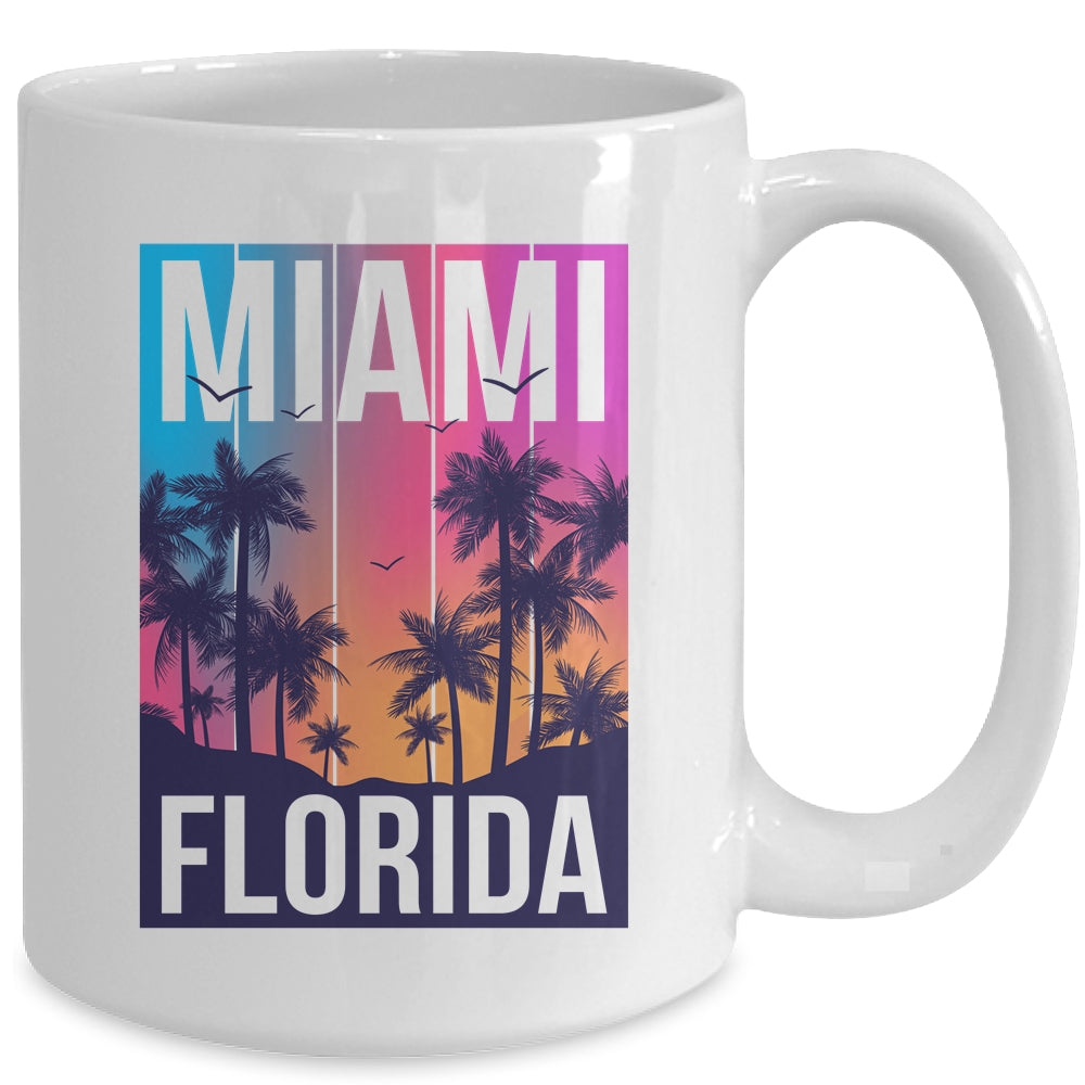 Miami Florida Sunset I Love Miami Beach Souvenir Mug | teecentury