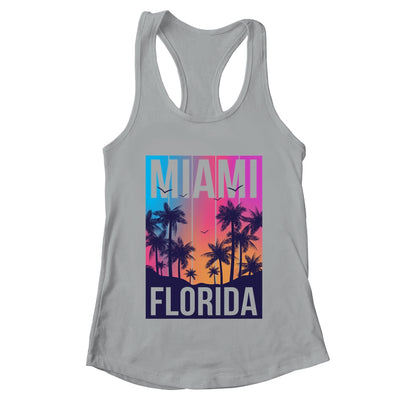 Miami Florida Sunset I Love Miami Beach Souvenir Shirt & Tank Top | teecentury
