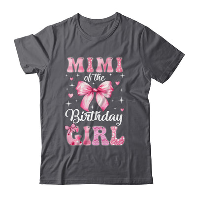 Mimi Of Birthday Girl Coquette Bow Matching Family Shirt & Hoodie | teecentury