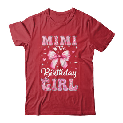 Mimi Of Birthday Girl Coquette Bow Matching Family Shirt & Hoodie | teecentury