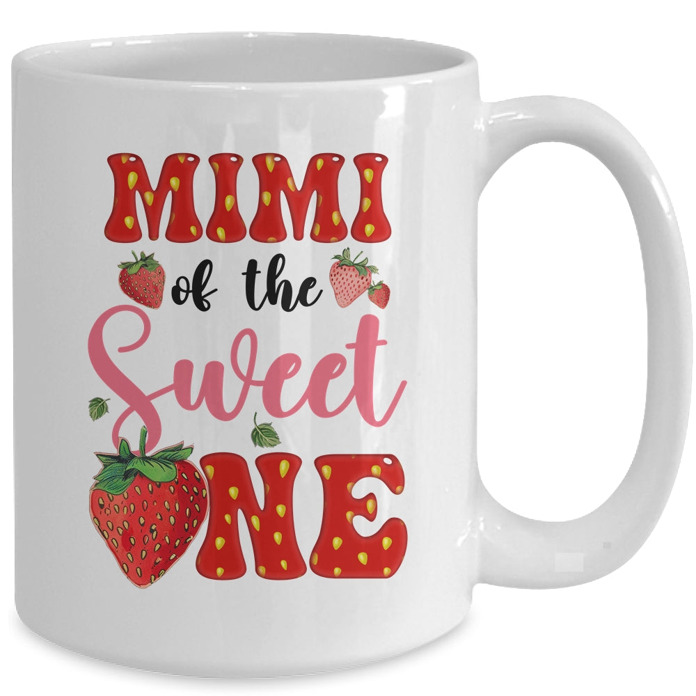 Mimi Of Sweet One Strawberry Frist 1st Birthday Girl Mug | teecentury