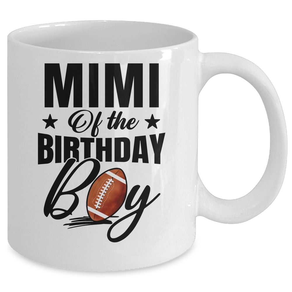 Mimi Of The Birthday Boy Football 1st Birthday Party Mug | teecentury