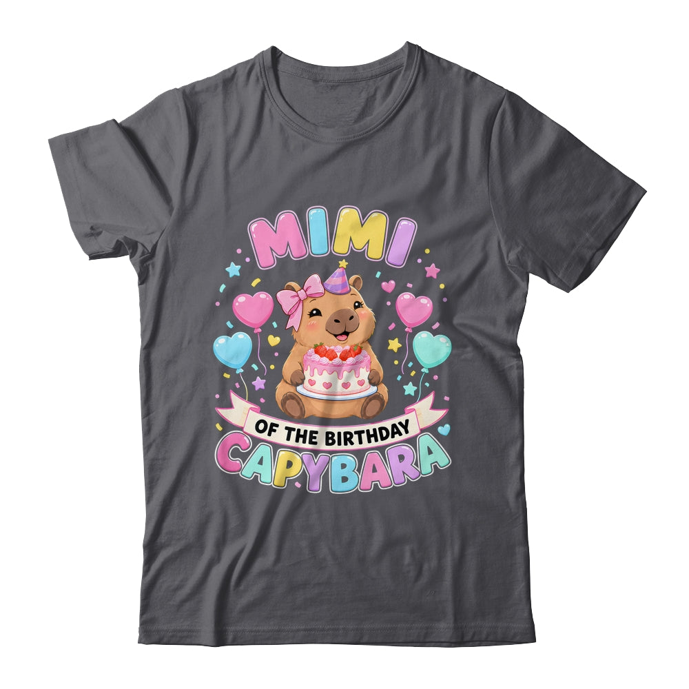 Mimi Of The Birthday Capybara Birthday Girl Family Shirt & Hoodie | teecentury