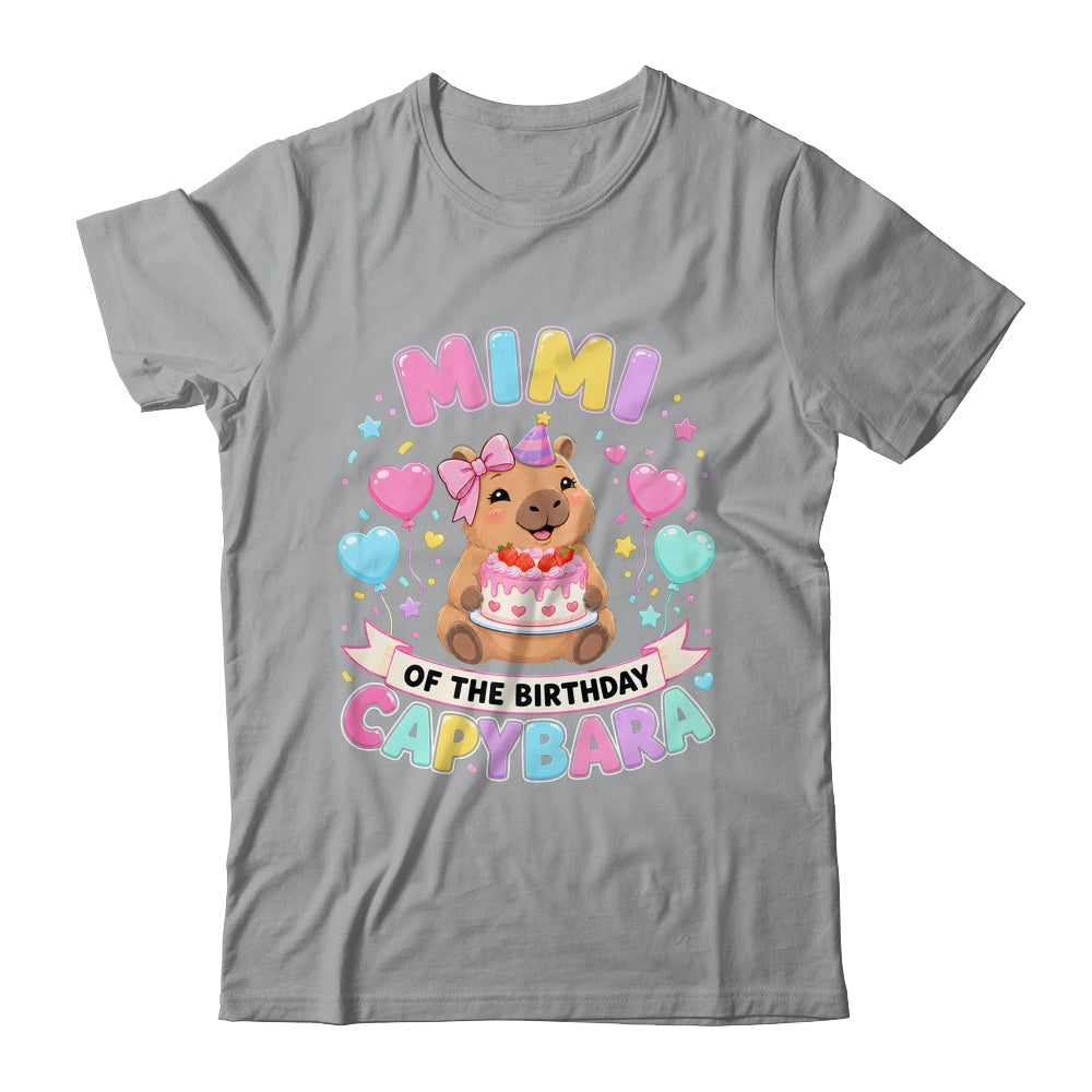 Mimi Of The Birthday Capybara Birthday Girl Family Shirt & Hoodie | teecentury