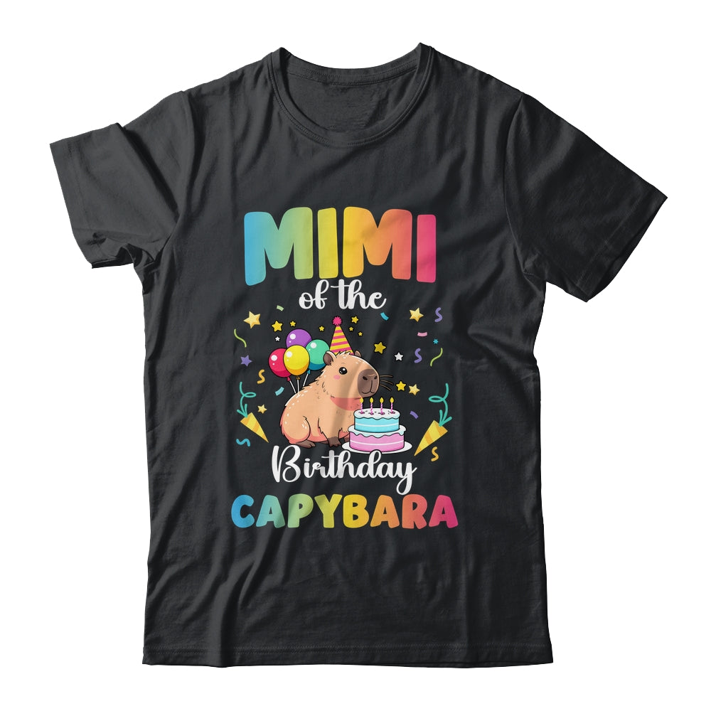 Mimi Of The Birthday Girl Capybara Bday Party Family Shirt & Hoodie | teecentury