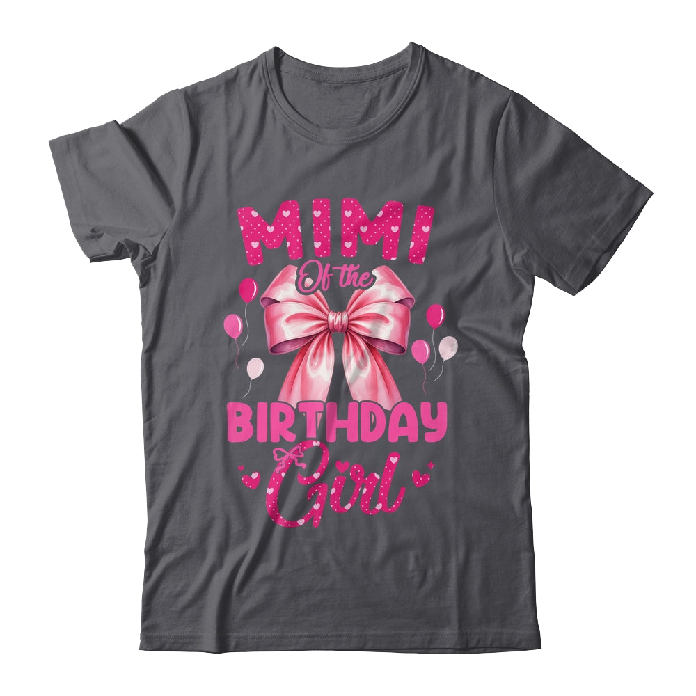 Mimi Of The Birthday Girl Coquette Bow Matching Family Shirt & Hoodie | teecentury