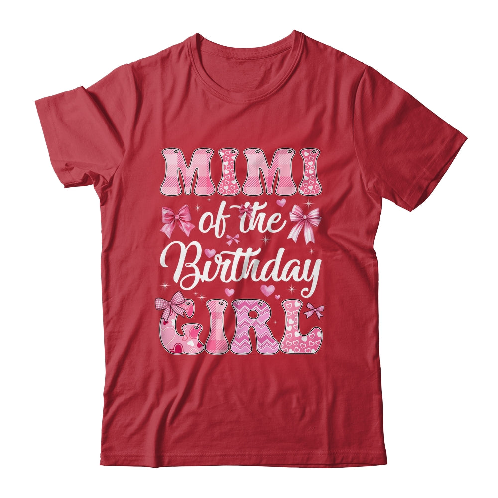 Mimi Of The Birthday Girl Family Pink Coquette Bow Shirt & Hoodie | teecentury