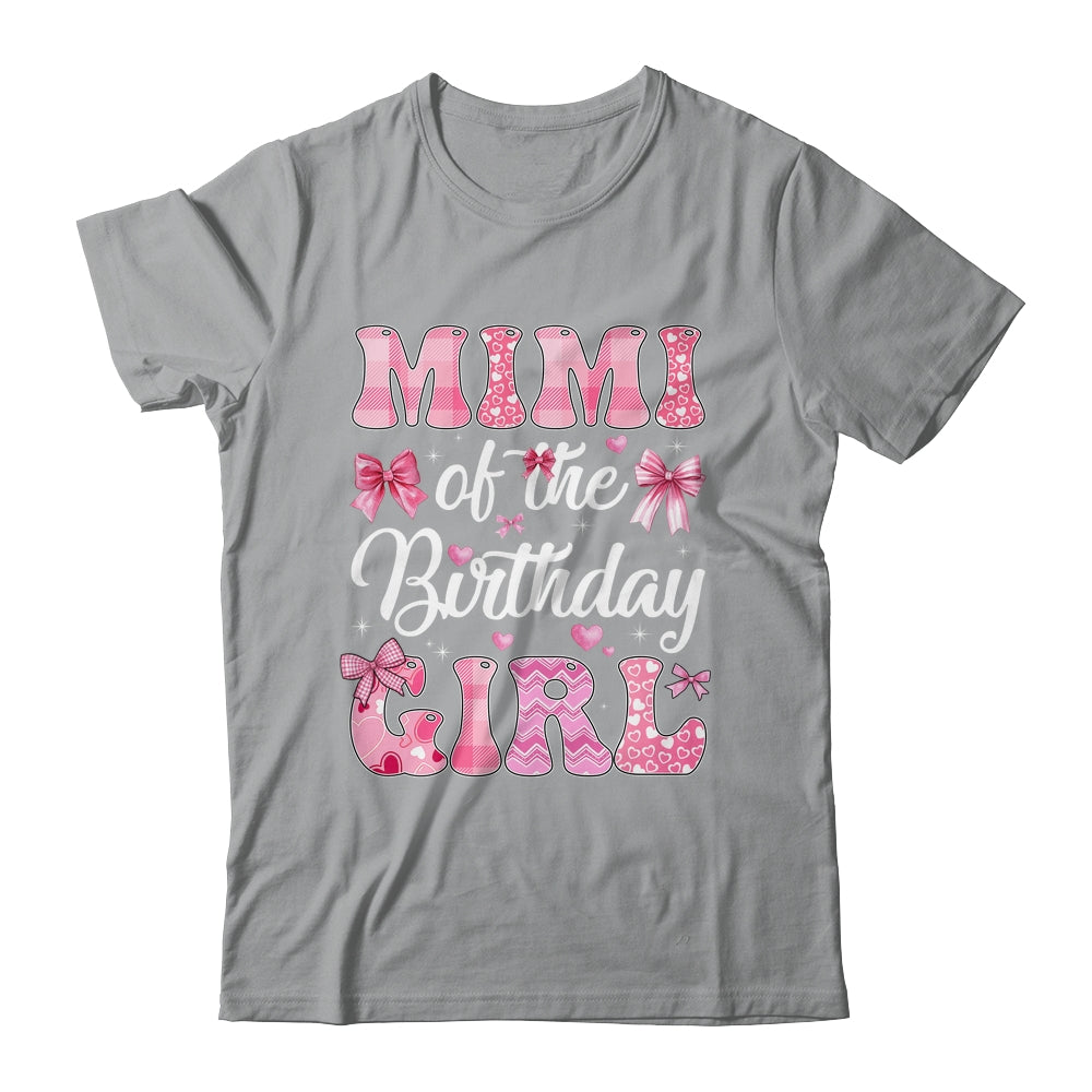Mimi Of The Birthday Girl Family Pink Coquette Bow Shirt & Hoodie | teecentury