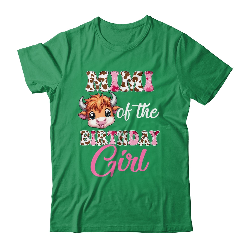 Mimi Of The Birthday Girl Highland Cow Farm 1st Birthday Shirt & Hoodie | teecentury