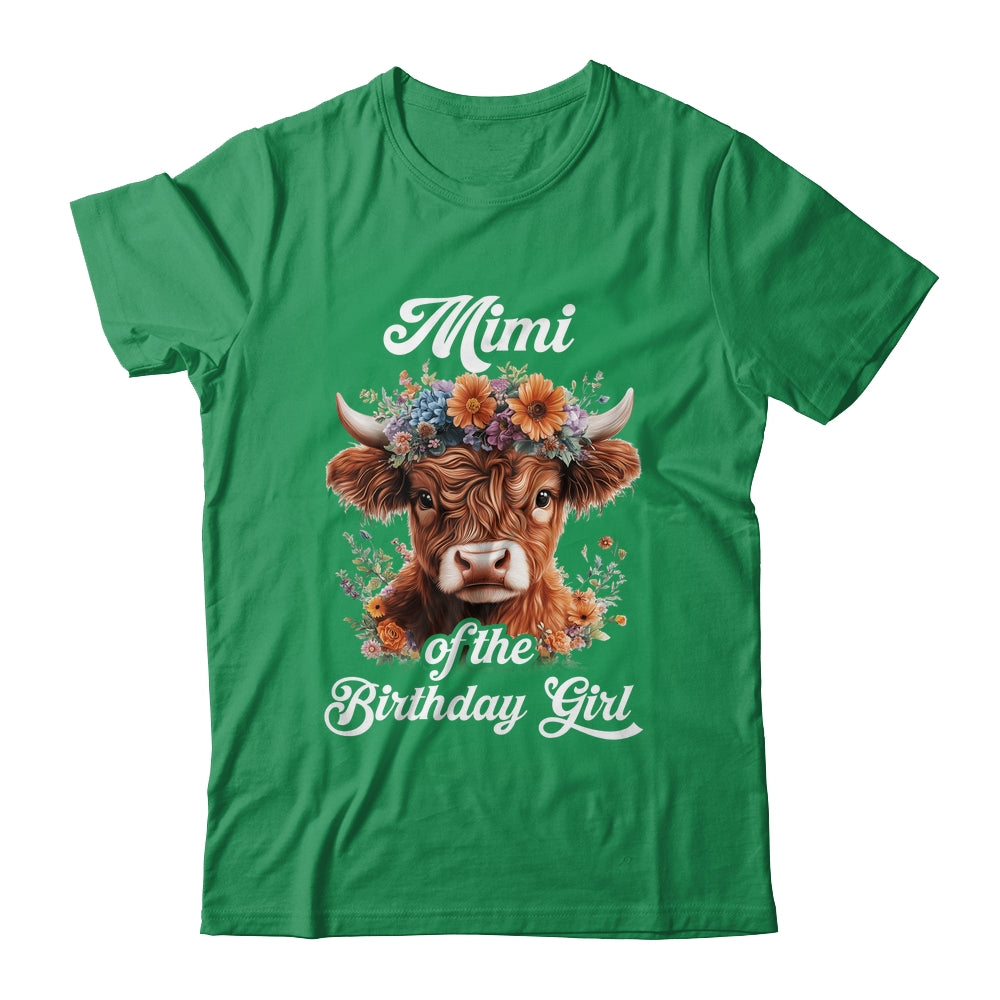 Mimi Of The Birthday Girl Highland Cow Farm Family Shirt & Hoodie | teecentury