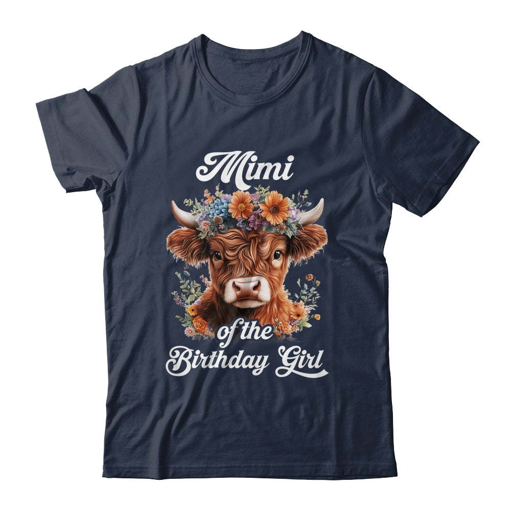 Mimi Of The Birthday Girl Highland Cow Farm Family Shirt & Hoodie | teecentury