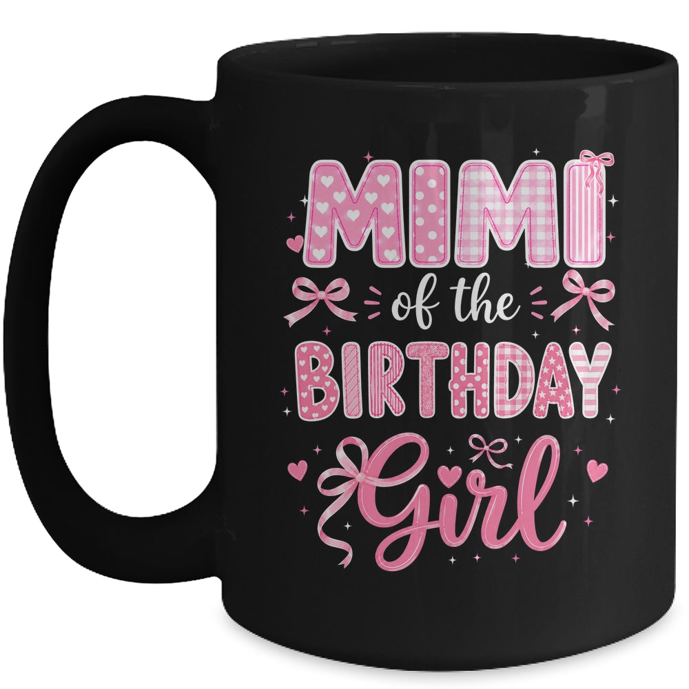 Mimi Of The Birthday Girl Matching Pink Coquette Bow Mug | teecentury