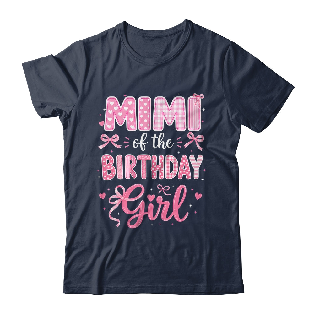 Mimi Of The Birthday Girl Matching Pink Coquette Bow Shirt & Hoodie | teecentury