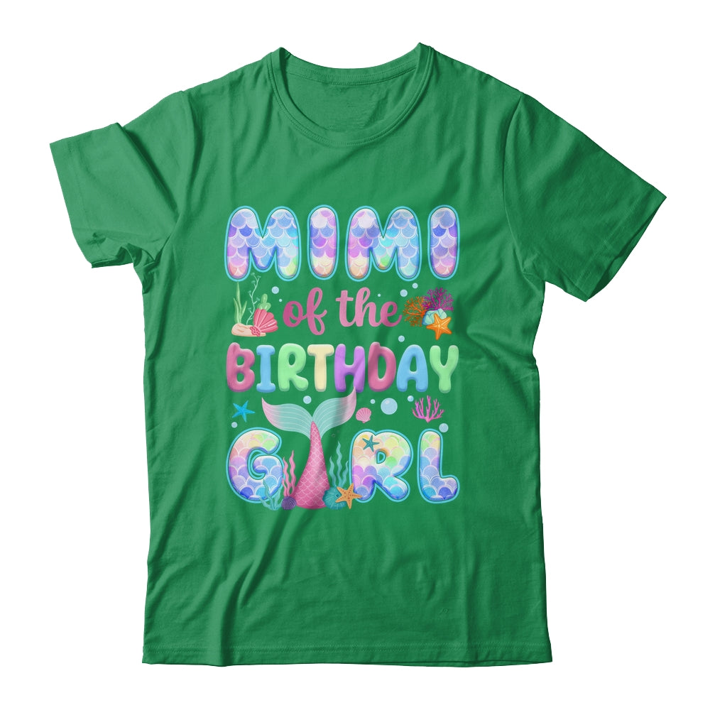 Mimi Of The Birthday Mermaid Girl Family Matching Party Shirt & Hoodie | teecentury