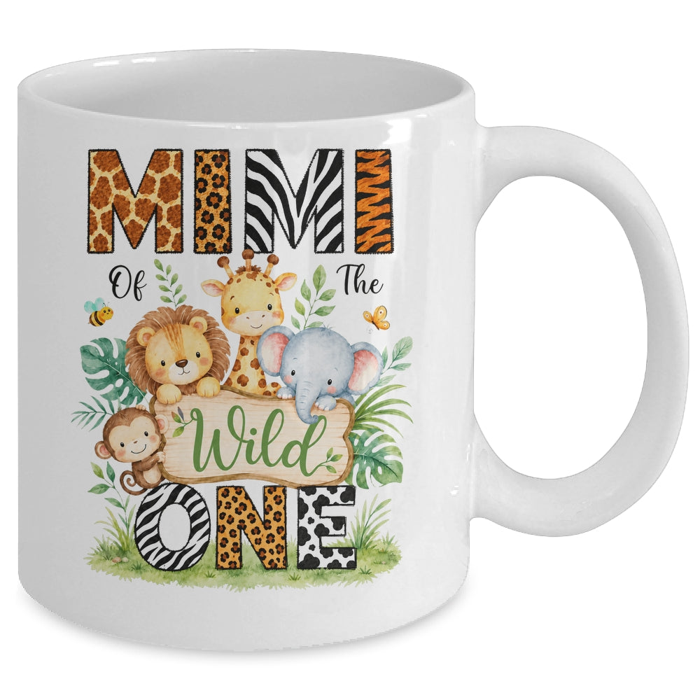 Mimi Of The Wild One First Birthday Boy Jungle Safari Mug | teecentury