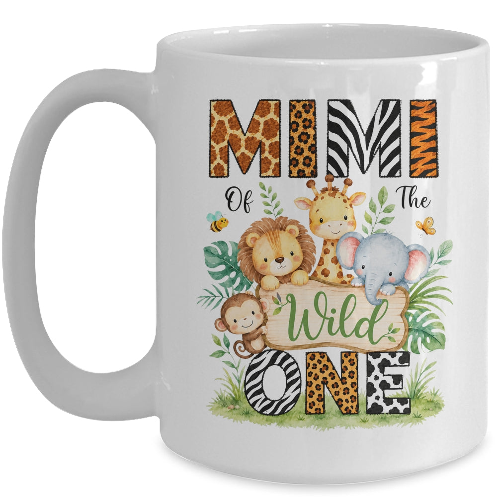 Mimi Of The Wild One First Birthday Boy Jungle Safari Mug | teecentury