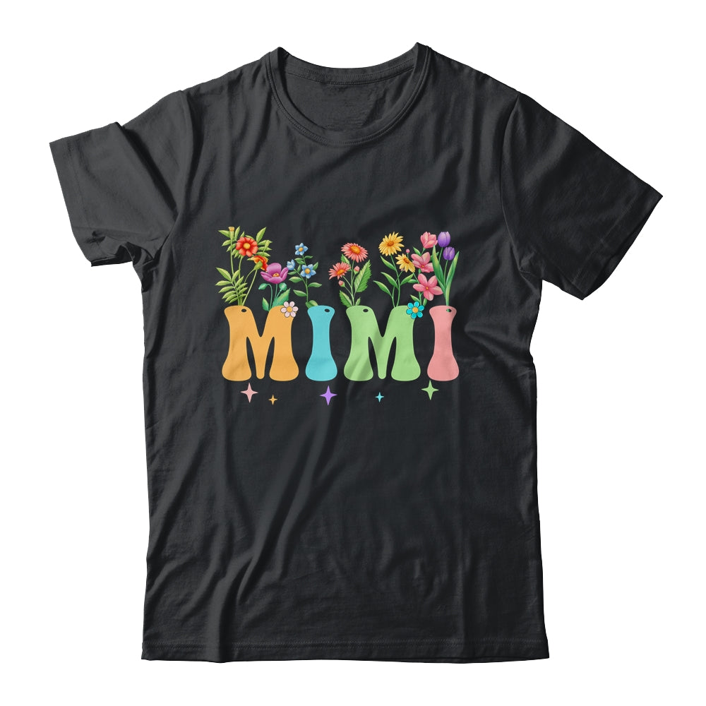Mimi Women Wildflower Floral Design Mimi Mothers Day Shirt & Tank Top | teecentury