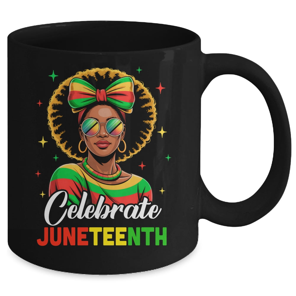 Miss Juneteenth Freedom Black American African Women Girl Mug | teecentury