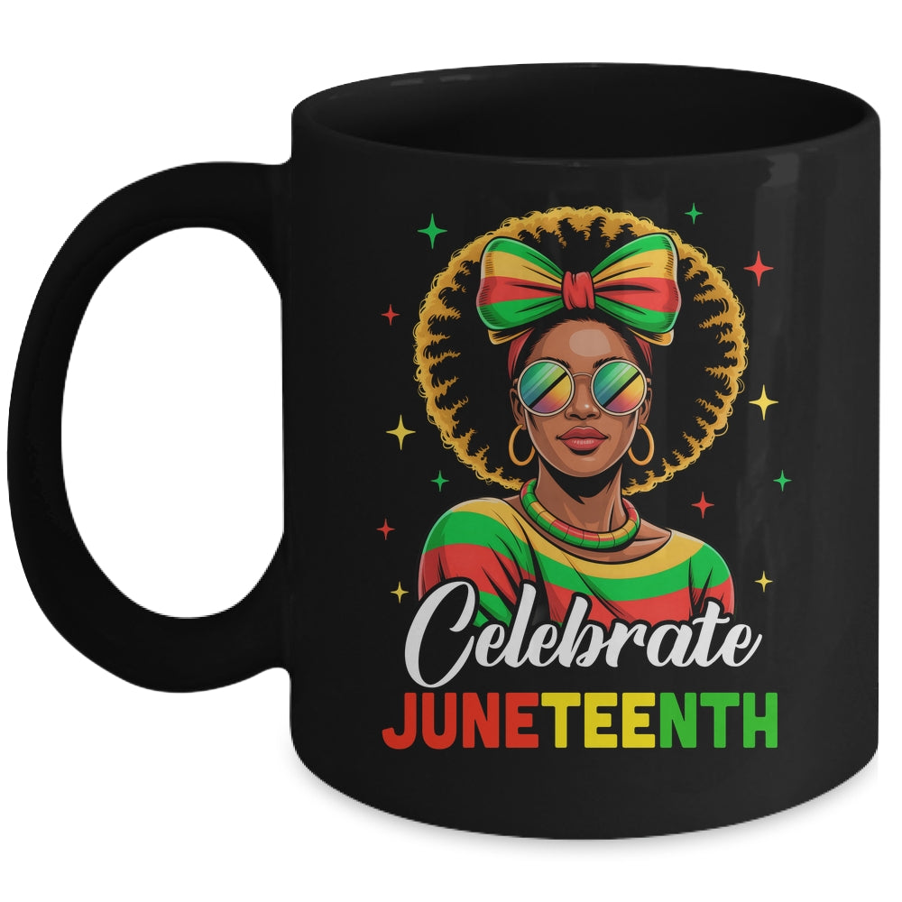 Miss Juneteenth Freedom Black American African Women Girl Mug | teecentury