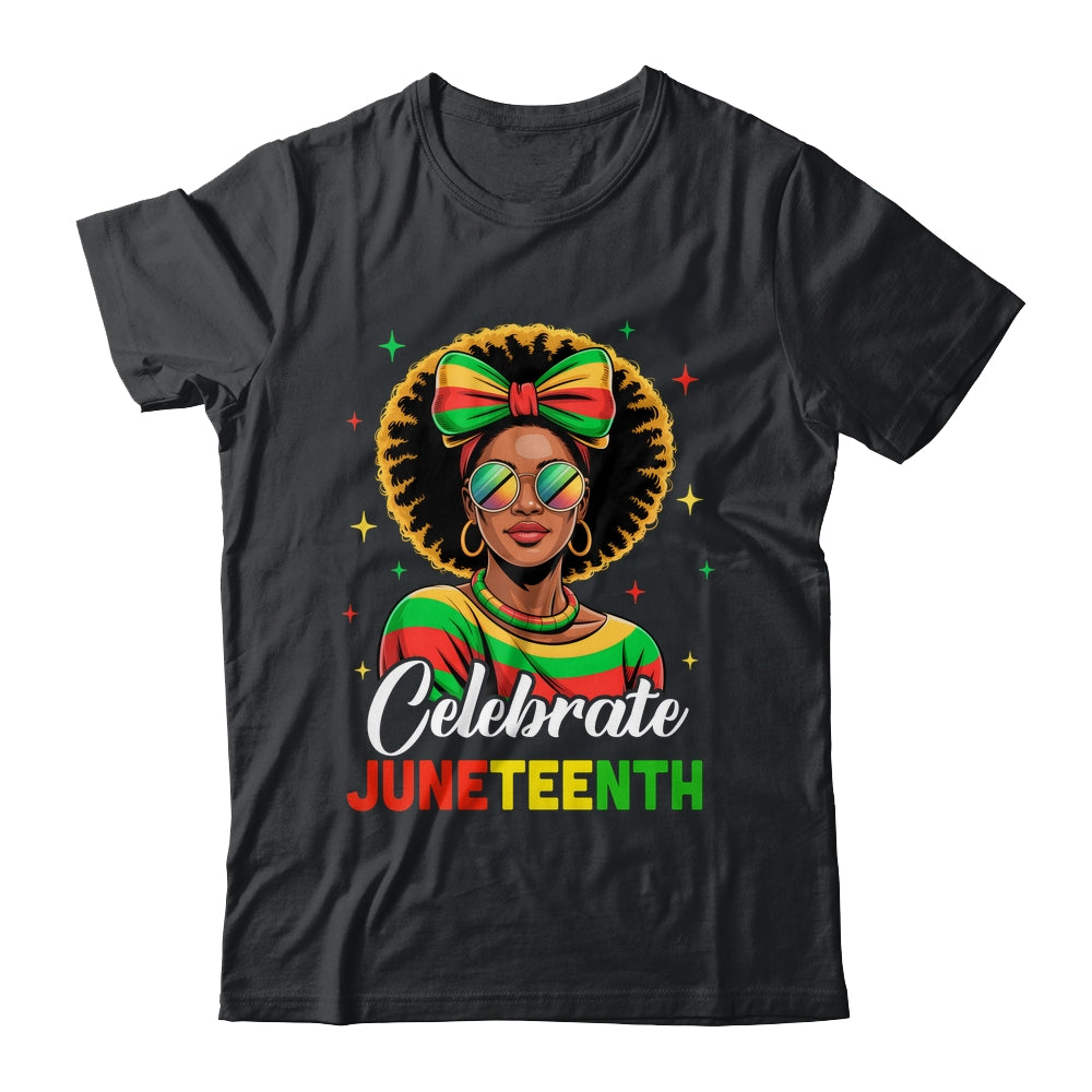Miss Juneteenth Freedom Black American African Women Girl Shirt & Tank Top | teecentury