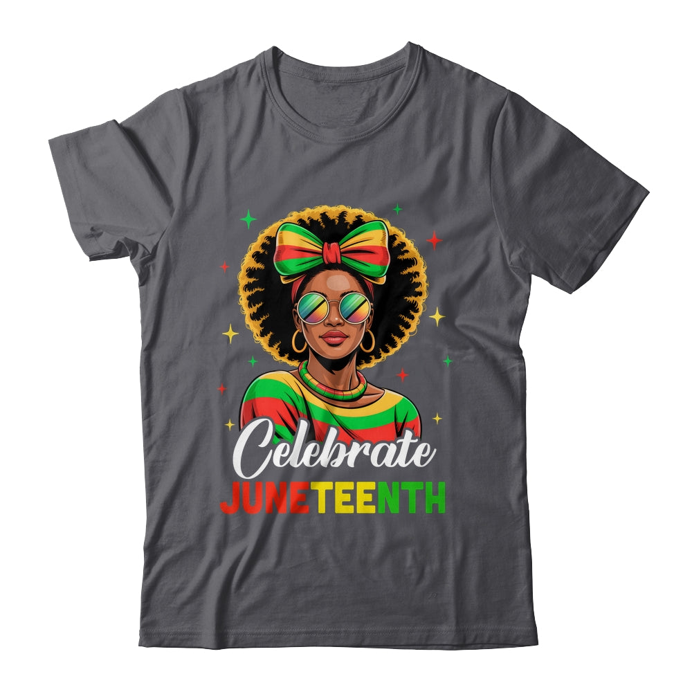 Miss Juneteenth Freedom Black American African Women Girl Shirt & Tank Top | teecentury