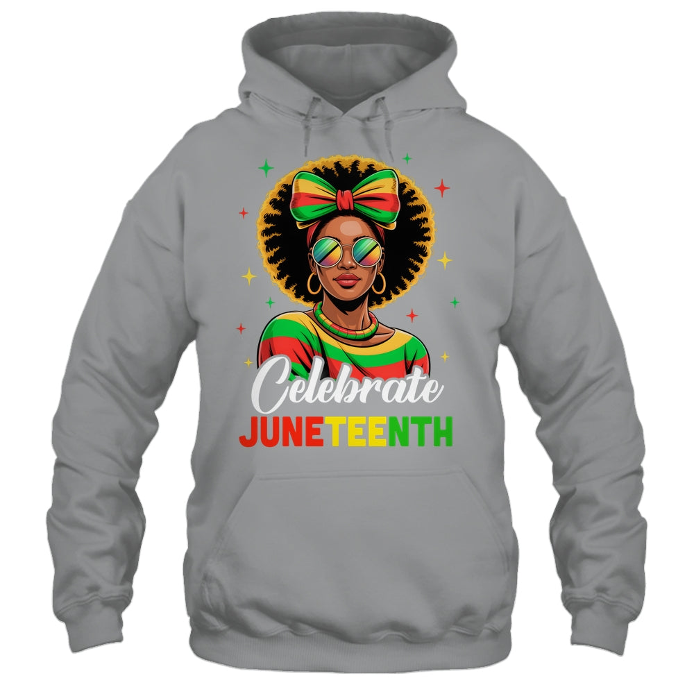 Miss Juneteenth Freedom Black American African Women Girl Shirt & Tank Top | teecentury