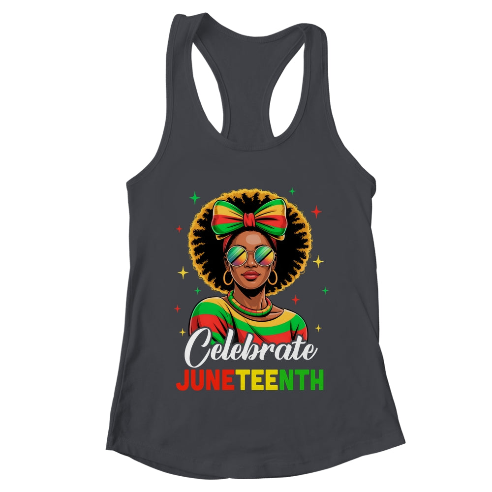 Miss Juneteenth Freedom Black American African Women Girl Shirt & Tank Top | teecentury