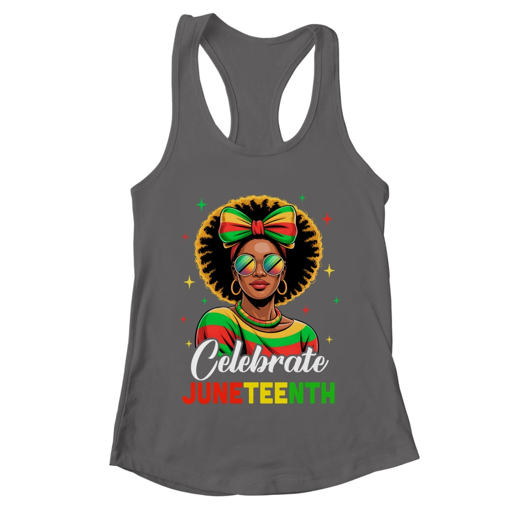 Miss Juneteenth Freedom Black American African Women Girl Shirt & Tank Top | teecentury