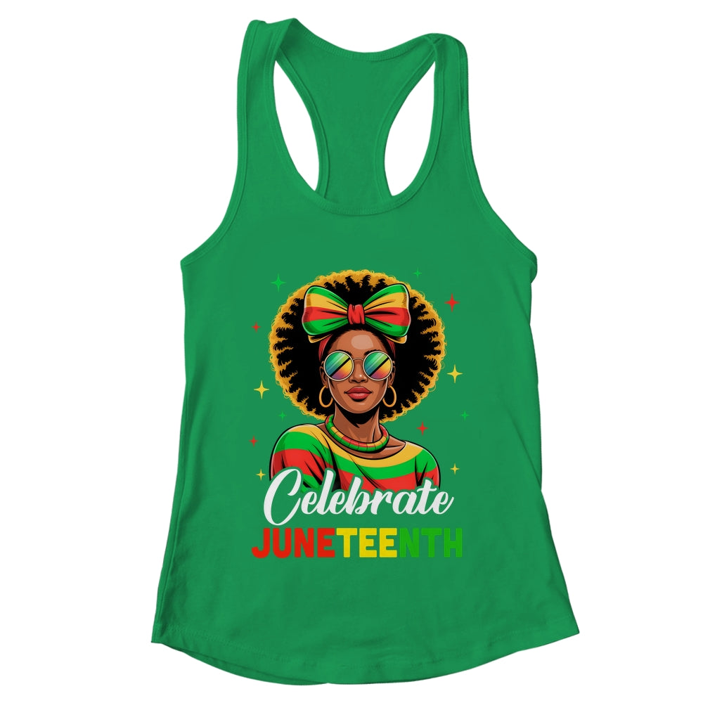 Miss Juneteenth Freedom Black American African Women Girl Shirt & Tank Top | teecentury