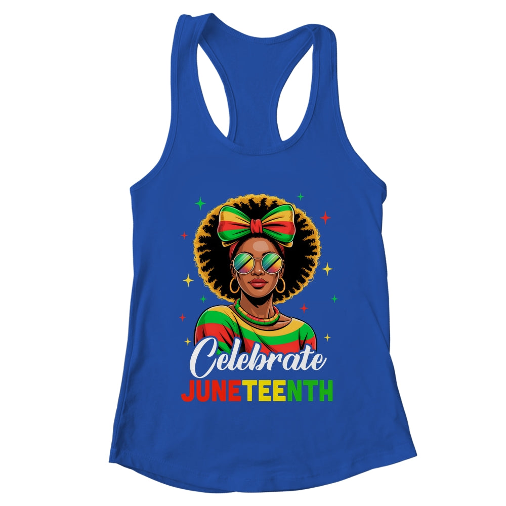 Miss Juneteenth Freedom Black American African Women Girl Shirt & Tank Top | teecentury