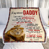 Personalized To My Dad Blanket From Daughter Son Lion You're The Most Amazing Man I Love You Dad Father's Day Birthday Christmas Customized Fleece Blanket Blanket | Teecentury.com