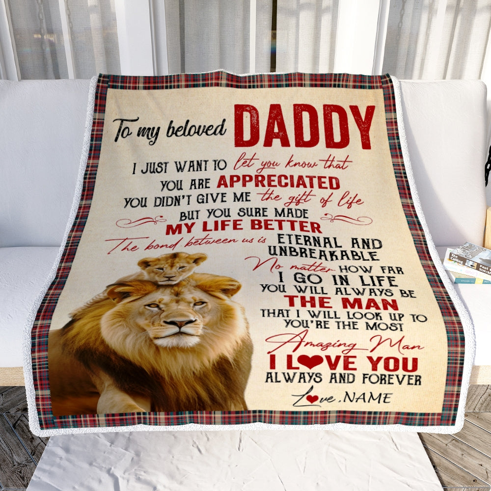 Personalized lion best sale king baby blanket