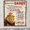 Personalized To My Dad Blanket From Daughter Son Lion You're The Most Amazing Man I Love You Dad Father's Day Birthday Christmas Customized Fleece Blanket Blanket | Teecentury.com