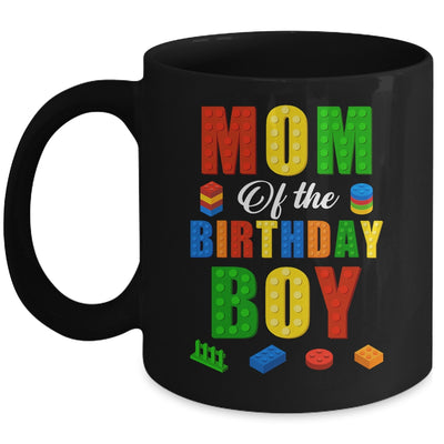 Mom Birthday Boy Master Builder Building Bricks Blocks Mug | teecentury