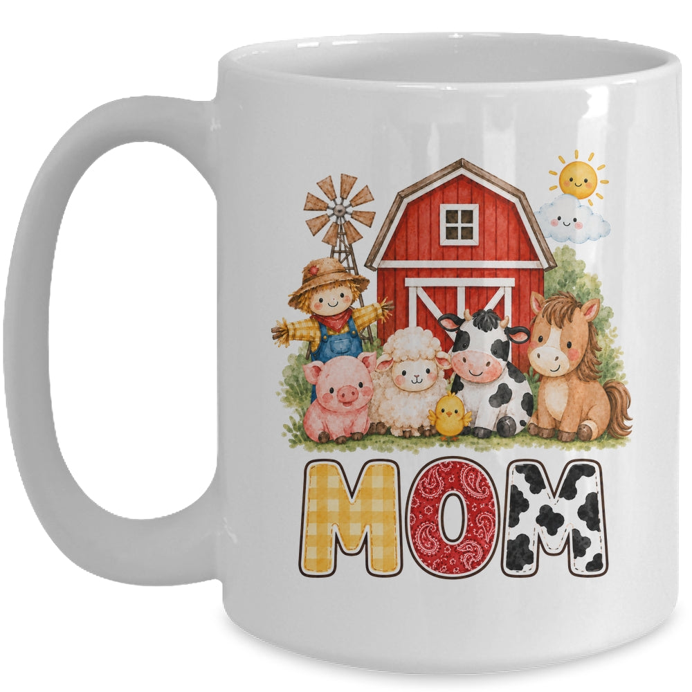 Mom Farm Cow 1St Birthday Girl Boy Matching Family Mug | teecentury