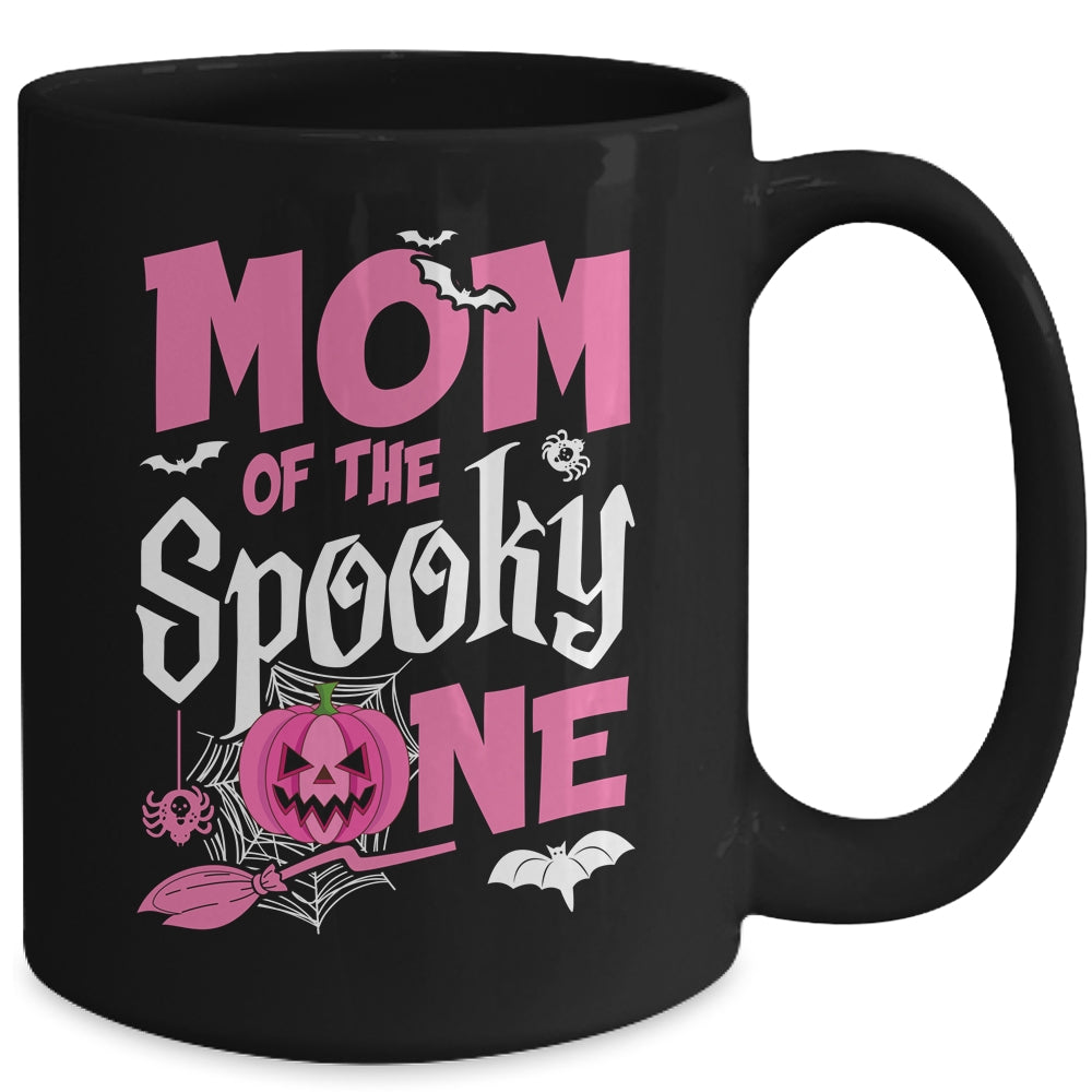 Mom Halloween 1st Birthday Girl Matching Family Spooky One Mug | teecentury