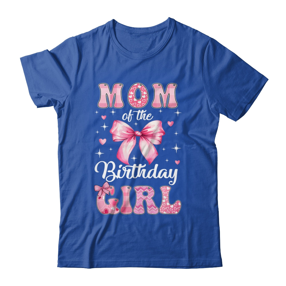 Mom Of Birthday Girl Coquette Bow Matching Family Shirt & Hoodie | teecentury