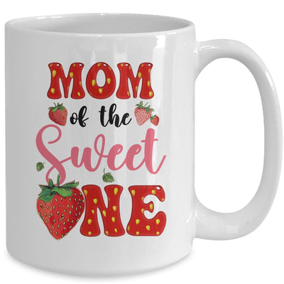 Mom Of Sweet One Strawberry Frist 1st Birthday Girl Mug | teecentury