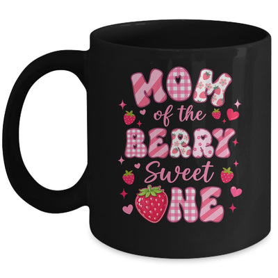 Mom Of The Berry Sweet One Strawberry First Birthday Mug | teecentury