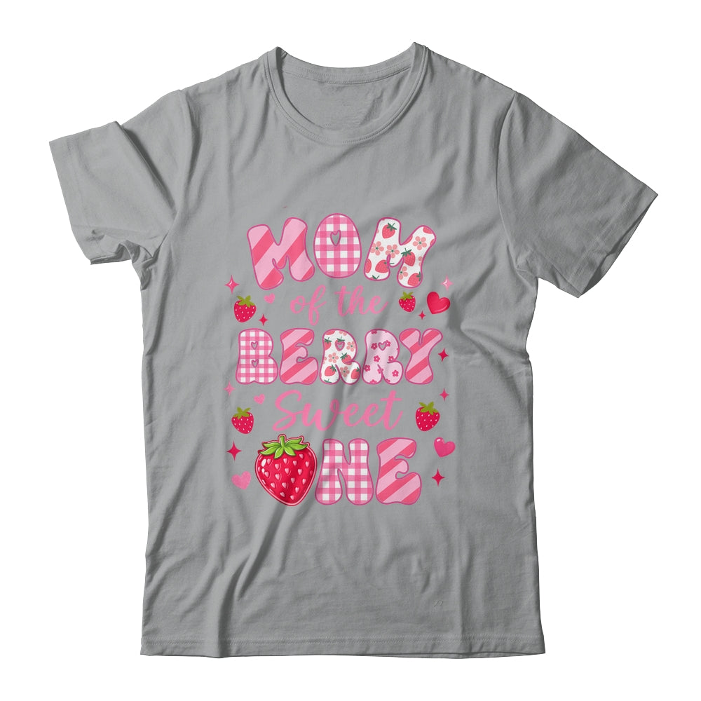 Mom Of The Berry Sweet One Strawberry First Birthday Shirt & Hoodie | teecentury