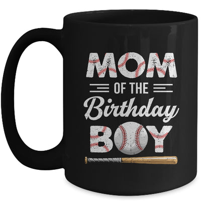 Mom Of The Birthday Boy Baseball Matching Family Party Mug | teecentury