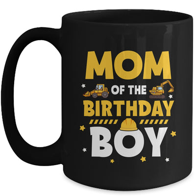 Mom Of The Birthday Boy Construction Worker Family Party Mug | teecentury