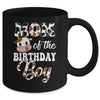 Mom Of The Birthday Boy Cow Farm 1st Birthday Boy Mug | teecentury